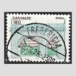 FRIM�RKER DANMARK | 1978 - AFA 663 - Midtjylland - 180 �re flerfarvet - Pragt Stemplet Fredericia