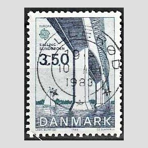 FRIM�RKER DANMARK | 1983 - AFA 779 - EU Bygningskunst - 3,50 Kr. bl�/gr�nbl� - Pragt Stemplet