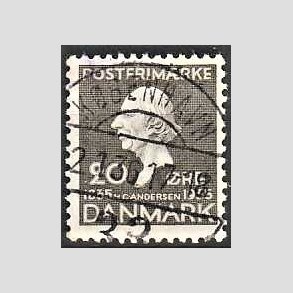 FRIM�RKER DANMARK | 1935 - AFA 227 - H. C. Andersen 20 �re gr� - Lux Stemplet