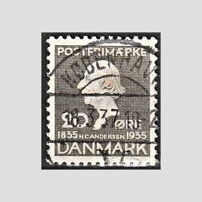 FRIM�RKER DANMARK | 1935 - AFA 227 - H. C. Andersen 20 �re gr� - Lux Stemplet