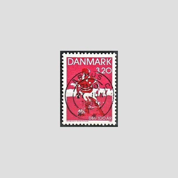 FRIMRKER DANMARK | 1989 - AFA 935 - DBU 100 r - 3,20 Kr. rd/sort - Pragt Stemplet