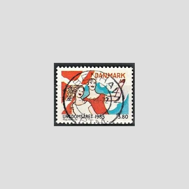 FRIMRKER DANMARK | 1985 - AFA 828 - Ungdomsr - 3,80 Kr. flerfarvet - Pragt Stemplet