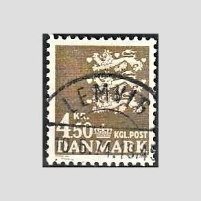 FRIMRKER DANMARK | 1972 - AFA 530 - Rigsvben 4,50 Kr. olivenbrun - Lux Stemplet Lemvig