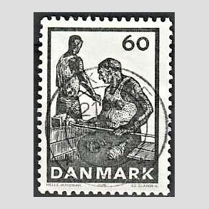 FRIM�RKER DANMARK | 1976 - AFA 627 - Dansk glasproduktion - 60 �re gr�sort - Pragt Stemplet Skive