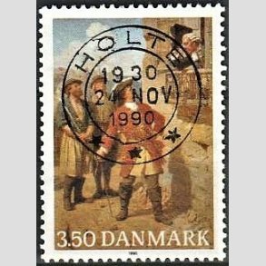 FRIMRKER DANMARK | 1990 - AFA 978 - Tordenskiold 300 ret - 3,50 Kr. flerfarvet - Pragt Stemplet Holte