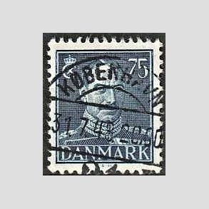 FRIMRKER DANMARK | 1946 - AFA 297 - Chr. X 75 re mrkbl - Lux Stemplet Kbenhavn