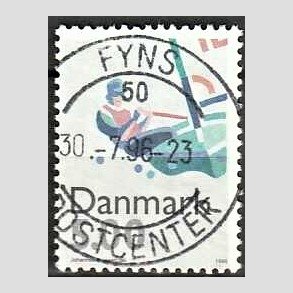 FRIM�RKER DANMARK | 1996 - AFA 1113 - Sport - 5,00 Kr. flerfarvet - Pragt Stemplet