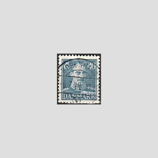 FRIMRKER DANMARK | 1942-44 - AFA 280 - Chr. X 40 re bl - Lux Stemplet