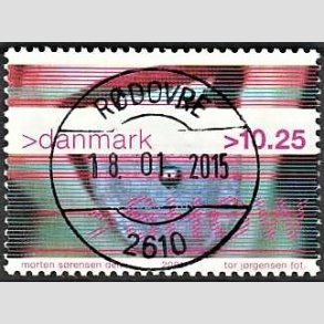FRIMRKER DANMARK | 2001 - AFA 1290 - Show - 10,25 Kr. piercing - Pragt Stemplet