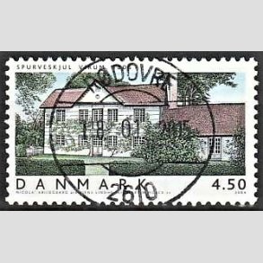 FRIM�RKER DANMARK | 2004 - AFA 1378 - Danske boliger III. - 4,50 Kr. flerfarvet - Pragt Stemplet