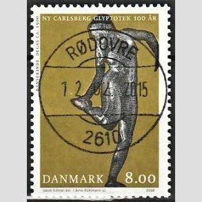FRIM�RKER DANMARK | 2006 - AFA 1476 - Glyplotek 100 �r. - 8,00 Kr. Danserinde - Pragt Stemplet R�dovre