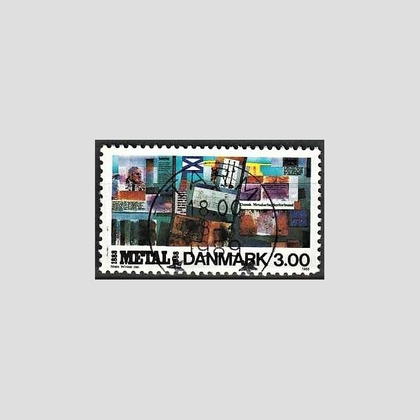 FRIMRKER DANMARK | 1988 - AFA 915 - Dansk Metal 100 r - 3,00 Kr. flerfarvet - Pragt Stemplet