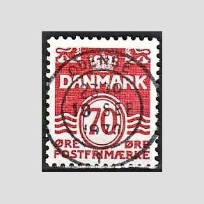 FRIM�RKER DANMARK | 1972 - AFA 527 - B�lgelinie 70 �re r�d - Lux Stemplet
