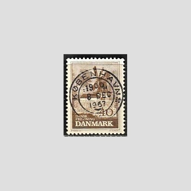 FRIMRKER DANMARK | 1965 - AFA 440 - Fredning - 40 re brun - Pragt Stemplet