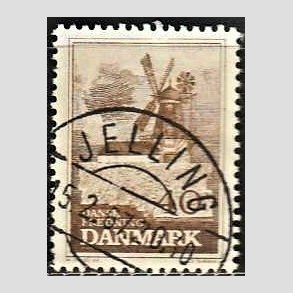 FRIM�RKER DANMARK | 1965 - AFA 440 - Fredning - 40 �re brun - Pragt Stemplet Jelling