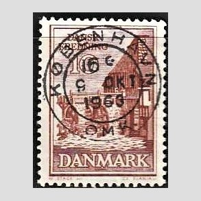 FRIM�RKER DANMARK | 1962 - AFA 407 - Fredningsserie - 10 �re r�dbrun - Pragt Stemplet