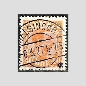 FRIMRKER DANMARK | 1925-26 - AFA 150 - Chr. X 40 re orange - Lux Stemplet 