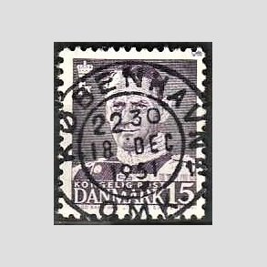 FRIMRKER DANMARK | 1950 - AFA 319 - Fr. IX 15 re grviolet - Lux Stemplet 