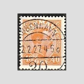 FRIMRKER DANMARK | 1925-26 - AFA 150 - Chr. X 40 re orange - Lux Stemplet 