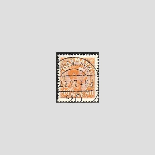 FRIMRKER DANMARK | 1925-26 - AFA 150 - Chr. X 40 re orange - Lux Stemplet 