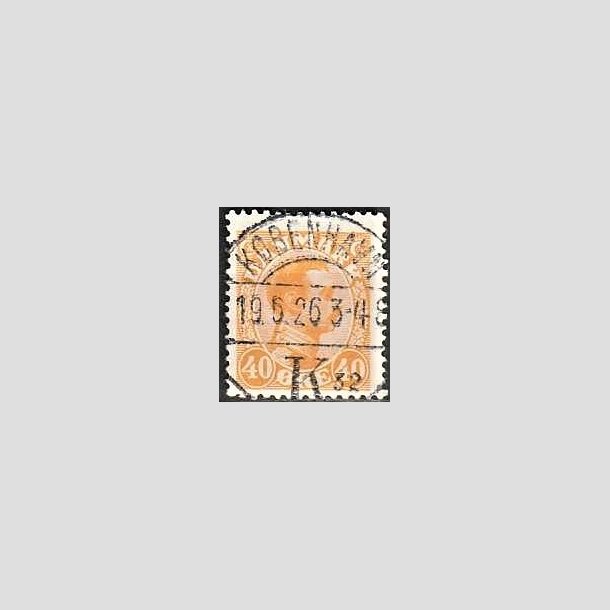 FRIMRKER DANMARK | 1925-26 - AFA 150 - Chr. X 40 re orange - Lux Stemplet Kbenhavn