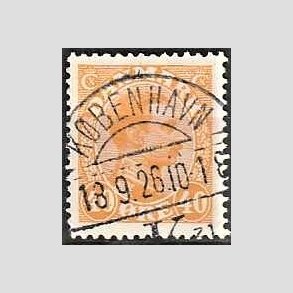 FRIMRKER DANMARK | 1925-26 - AFA 150 - Chr. X 40 re orange - Lux Stemplet Kbenhavn