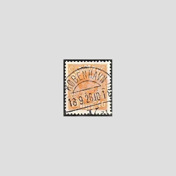 FRIMRKER DANMARK | 1925-26 - AFA 150 - Chr. X 40 re orange - Lux Stemplet Kbenhavn