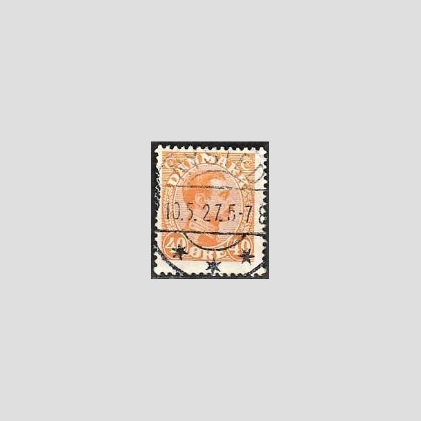 FRIMRKER DANMARK | 1925-26 - AFA 150 - Chr. X 40 re orange - Lux Stemplet Nysted