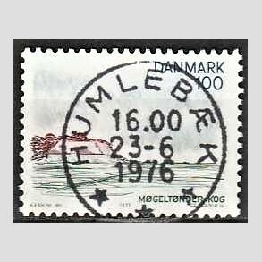 FRIM�RKER DANMARK | 1975 - AFA 599 - S�nderjylland - 100 �re flerfarvet - Pragt Stemplet