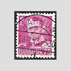 FRIMRKER DANMARK | 1948-50 - AFA 314 - Fr. IX 75 re rdlilla - Lux Stemplet Aarhus