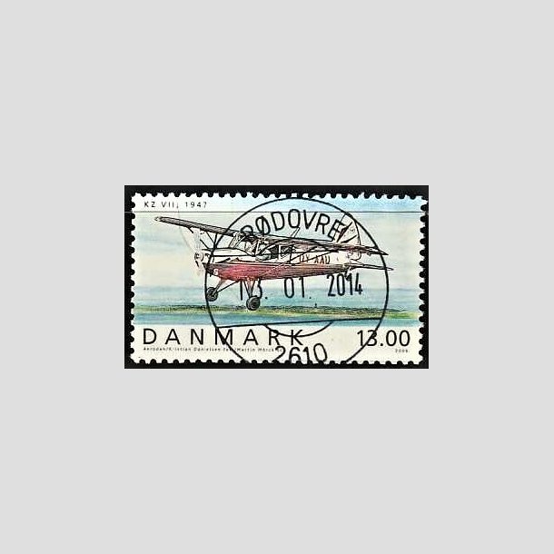 FRIMRKER DANMARK | 2006 - AFA 1481 - Ellehammer - 13,00 Kr. flerfarvet - Pragt Stemplet