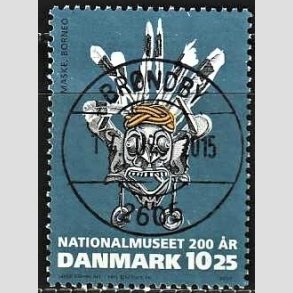 FRIM�RKER DANMARK | 2007 - AFA 1504 - Nationalmuseet 200 �r. - 10,25 Kr. flerfarvet - Pragt Stemplet