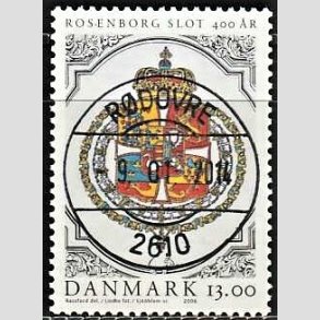 FRIM�RKER DANMARK | 2006 - AFA 1465 - Roseborg Slot 400 �r. - 13,00 Kr. Rigsv�bnet - Pragt Stemplet R�dovre