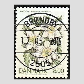 FRIM�RKER DANMARK | 2006 - AFA 1458 - For�rsblomster - 8,00 Kr. Anemone - Pragt Stemplet