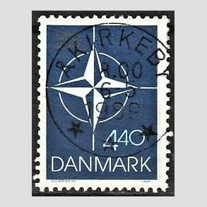 FRIM�RKER DANMARK | 1989 - AFA 934 - Danmark i NATO 40 �r. - 4,40 Kr. flerfarvet - Pragt Stemplet