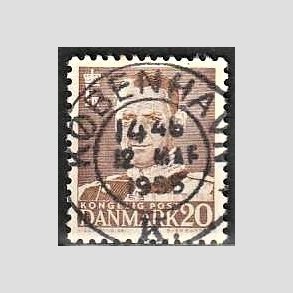 FRIMRKER DANMARK | 1950 - AFA 320 - Fr. IX 20 re brun - Lux Stemplet Kbenhavn