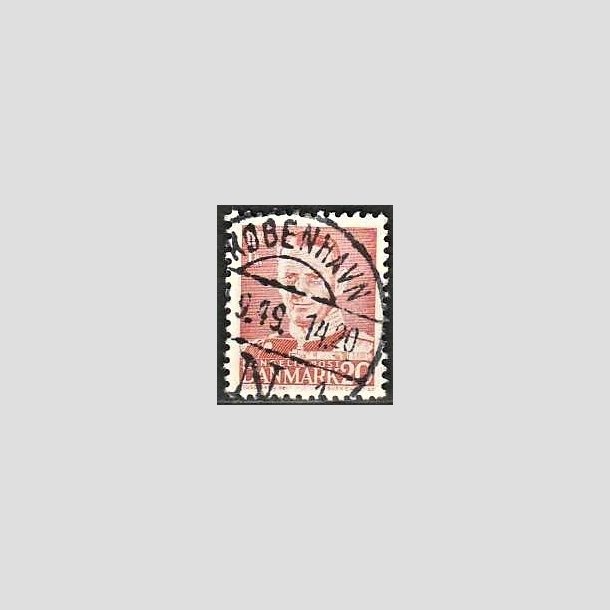 FRIMRKER DANMARK | 1948-50 - AFA 307 - Fr. IX 20 re rd - Lux Stemplet