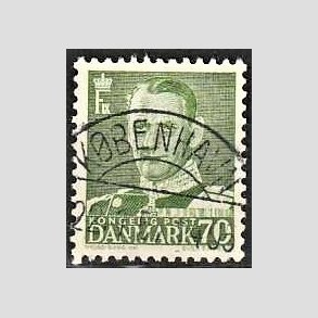 FRIMRKER DANMARK | 1950 - AFA 324 - Fr. IX 70 re mrkgrn - Lux Stemplet