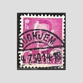 FRIMRKER DANMARK | 1948-50 - AFA 314 - Fr. IX 75 re rdlilla - Lux Stemplet 
