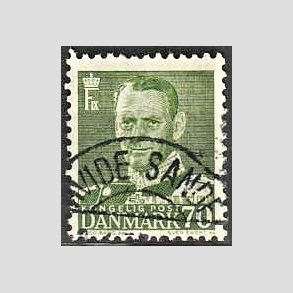 FRIMRKER DANMARK | 1950 - AFA 324 - Fr. IX 70 re mrkgrn - Lux Stemplet