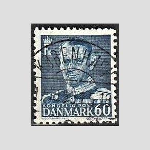 FRIMRKER DANMARK | 1952-53 - AFA 339 - Fr. IX 60 re mrkbl - Lux Stemplet Kbenhavn