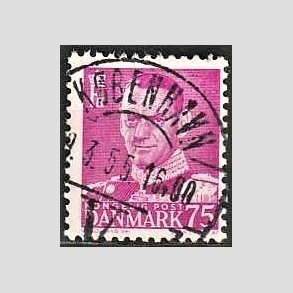 FRIMRKER DANMARK | 1948-50 - AFA 314 - Fr. IX 75 re rdlilla - Lux Stemplet 