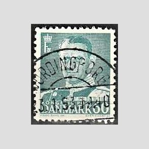 FRIMRKER DANMARK | 1948-50 - AFA 313 - Fr. IX 60 re blgrn - Lux Stemplet