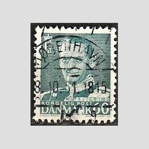 FRIMRKER DANMARK | 1948-50 - AFA 313 - Fr. IX 60 re blgrn - Lux Stemplet