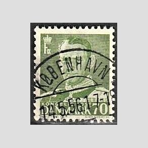 FRIMRKER DANMARK | 1950 - AFA 324 - Fr. IX 70 re mrkgrn - Lux Stemplet