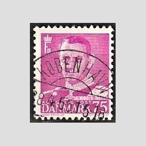 FRIMRKER DANMARK | 1948-50 - AFA 314 - Fr. IX 75 re rdlilla - Lux Stemplet 