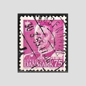 FRIMRKER DANMARK | 1948-50 - AFA 314 - Fr. IX 75 re rdlilla - Lux Stemplet 