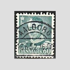 FRIMRKER DANMARK | 1948-50 - AFA 313 - Fr. IX 60 re blgrn - Lux Stemplet