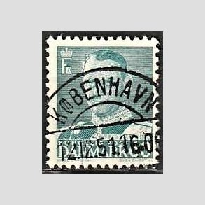 FRIMRKER DANMARK | 1948-50 - AFA 313 - Fr. IX 60 re blgrn - Lux Stemplet