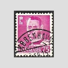 FRIMRKER DANMARK | 1948-50 - AFA 314 - Fr. IX 75 re rdlilla - Lux Stemplet 